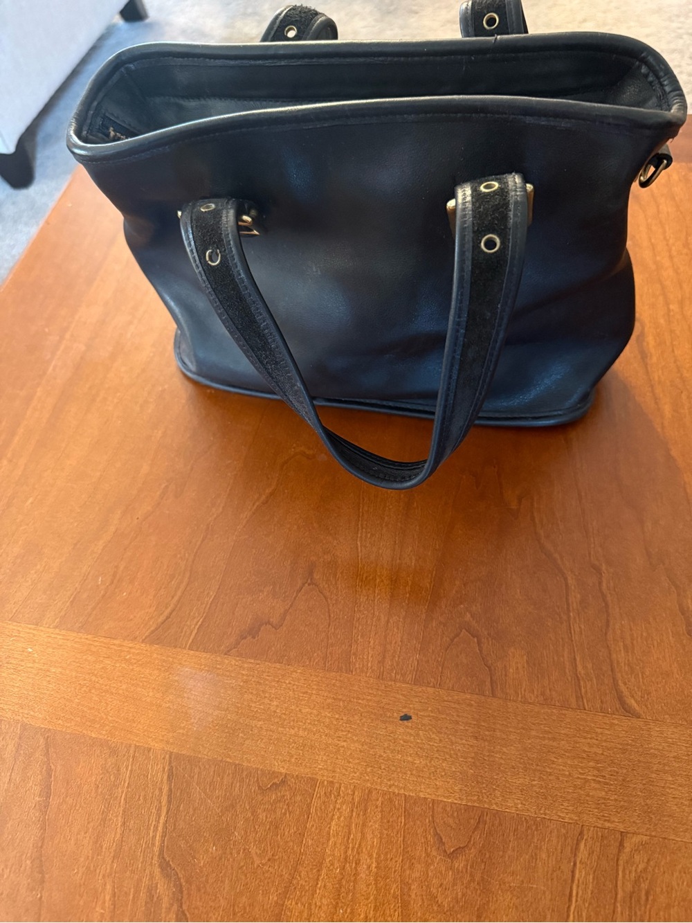 Vintage Coach purse. Black. - Picture 2 of 6